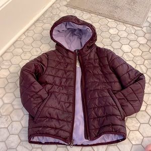 Cat and Jack puffer purple 5T